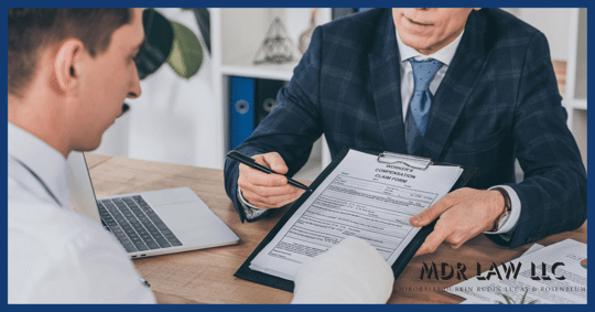 Injured Man Being Shown Documents