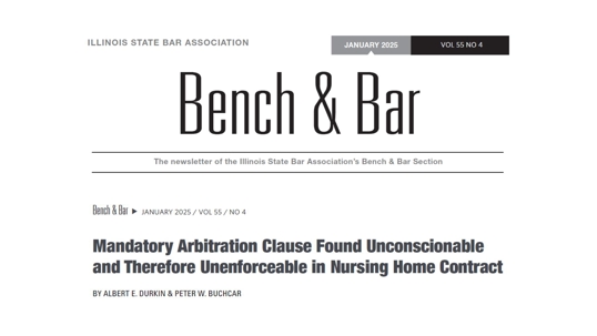 ISBA Bench & Bar Newsletter | MDR LAW LLC