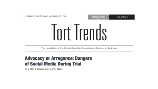Illinois State Bar Association’s Tort Trends newsletter